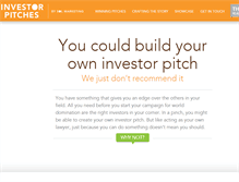 Tablet Screenshot of investorpitches.com